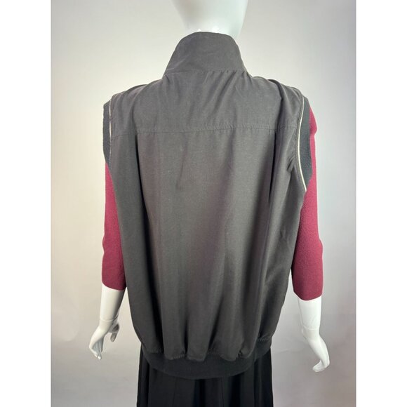 Vintage Elendale Colonial Country Club Embroidered Black Vest XL 100% Polyester - Picture 3 of 16